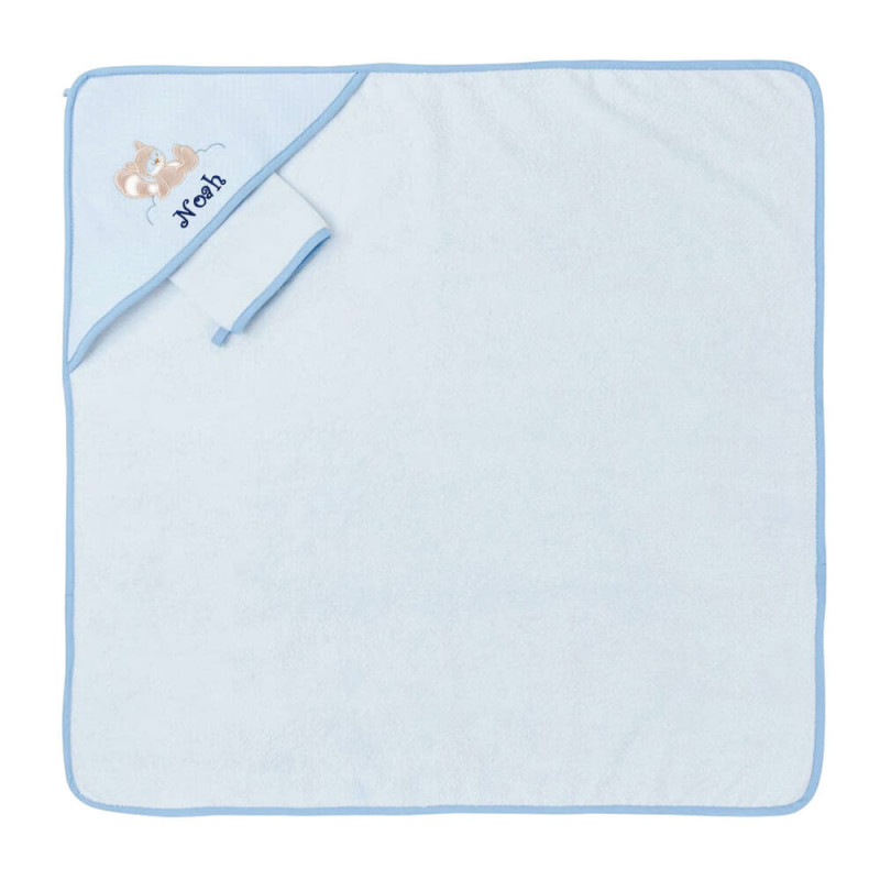 Nattou մանկական փափուկ սրբիչ JIM & BOB` լոգանքի համար, 75 × 75 սմ, 0+