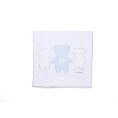 FOPPAPEDRETTI ծածկոց teddy love գույնը՝ կապույտ