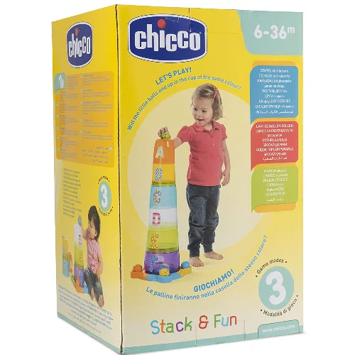 Chicco խաղալիք-բուրգ «Բաժակներ» 6+ ամսական