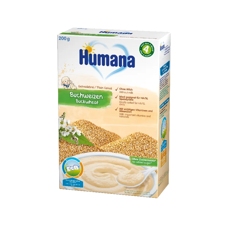 Humana Հնդկաձավարի շիլա առանց կաթի 200գ