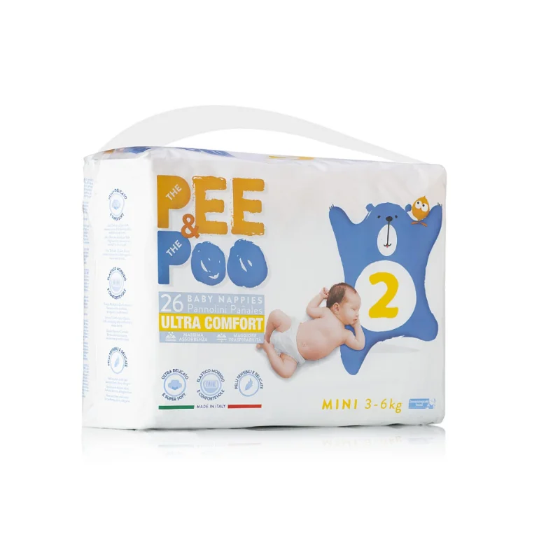 Prenatal տակդիր PEE&POO Mini, 26 հատ, չափսը՝ 2, 3-6 կգ.