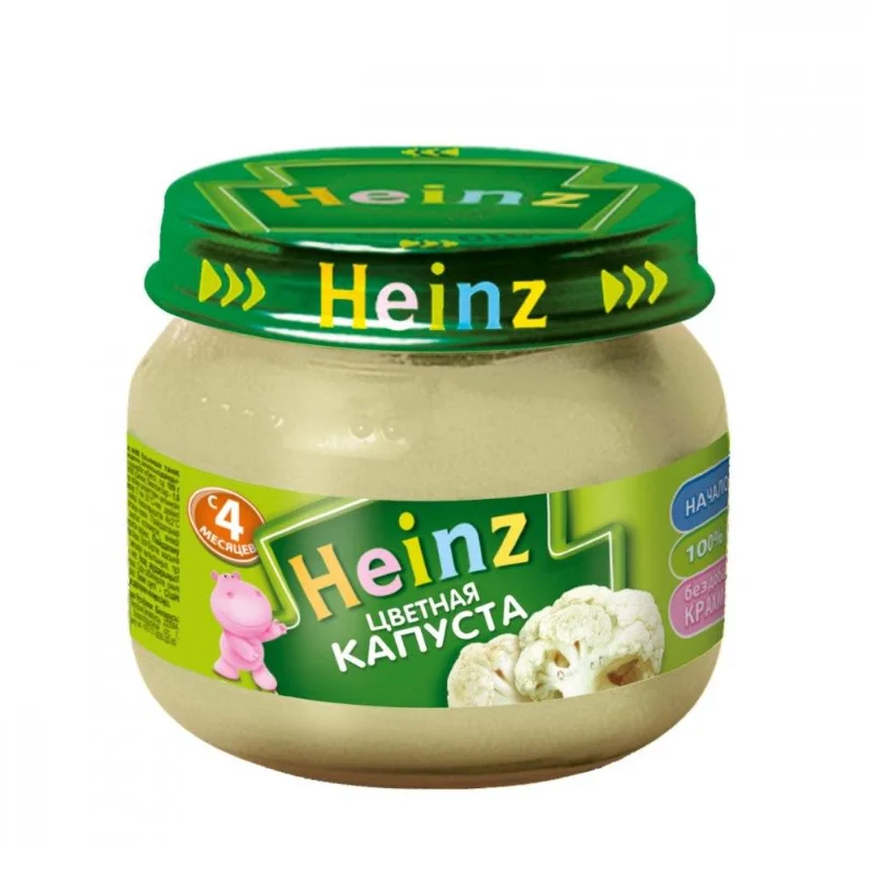 Heinz բանջարախյուս՝ ծաղկակաղամբ, 4+ ամսական