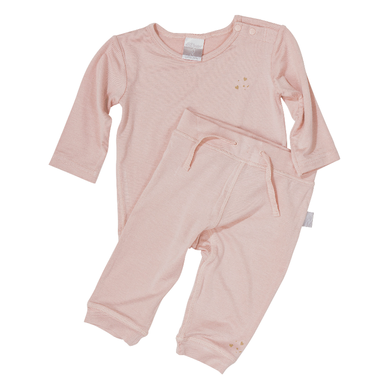 Picci հագուստի հավաքածու՝ տաբատ և շապիկ, 12-18 ամսական, վարդագույն