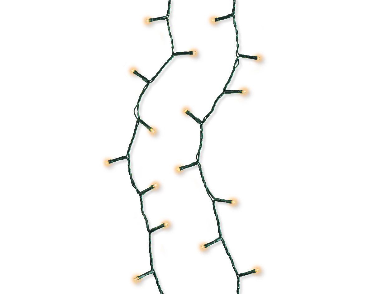 Տոնածառի լույս, 10մ, 200 LED, green/classic warm