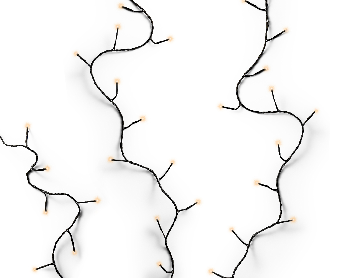 Տոնածառի լույս, 36մ, 480 LED, black/classic warm