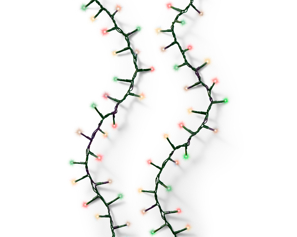 Տոնածառի գունավոր լույս, 22,5մ, 1000 LED, green/red/green/classic warm