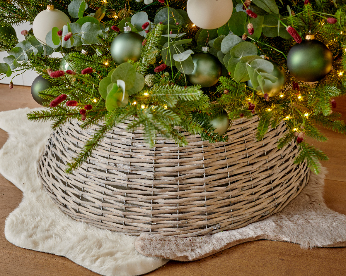 Տոնածառի ծղոտից օղակ,  Ø57x28սմ