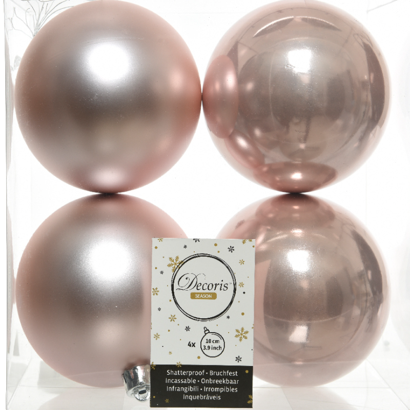 Տոնածառի խաղալիք blush pink,100մմ