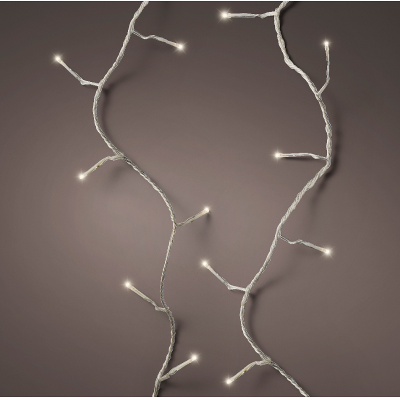 Տոնածառի լույս, 27մ, 360 LED, transparent warm white, թարթող