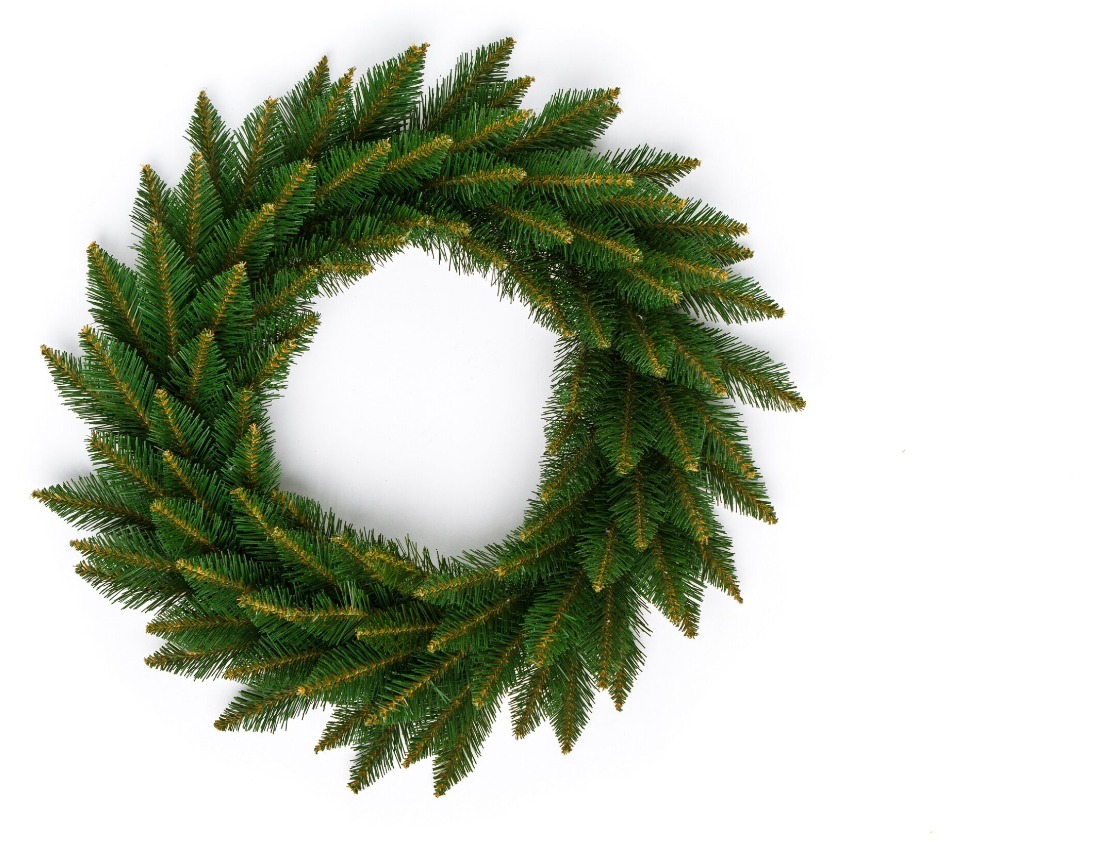 Ամանորյա օղակ NATURAL SPRUCE PE, 40 սմ