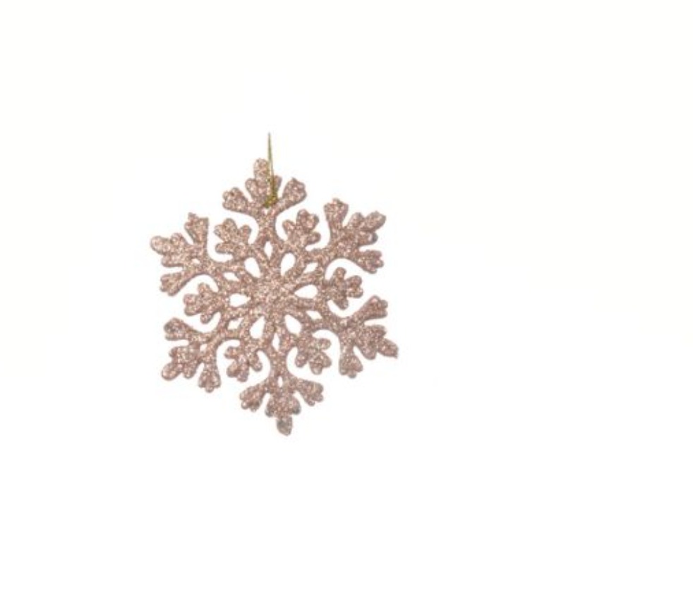 Տոնածառի խաղալիք՝ աստղ, փաթիլ, տոնածառ, sparkling rose