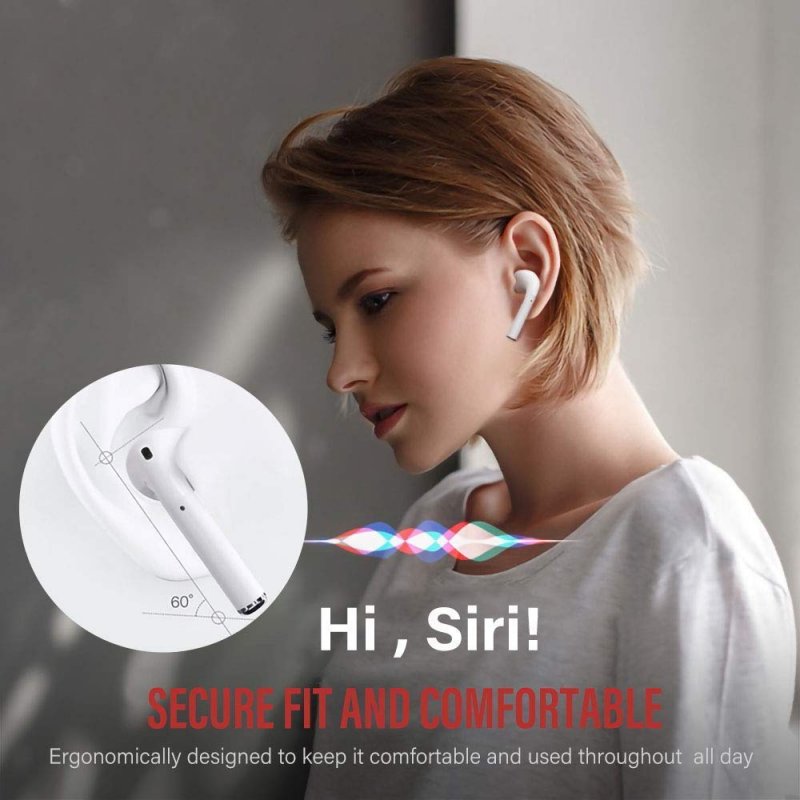 Wireless Earbuds Bluetooth 5.0 Headsets Bluetooth Headphones 3D Stereo IPX5 Waterproof Pop-ups Auto Pairing Fast Charging for Apple of airpods and Airpod Sports Earphone Apple Wireless Earbuds