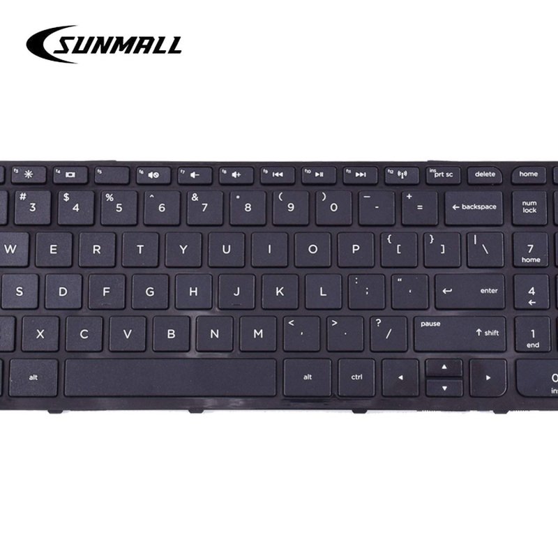 SUNMALL Mate Laptop Keyboard for HP Pavilion 250 G3,255 G3,250 G2,255 G2 15-D 15-E 15-G 15-R 15-N 15-S 15-F 15-H 15-A Series US Black keypad with Frame(6 Months Warranty)