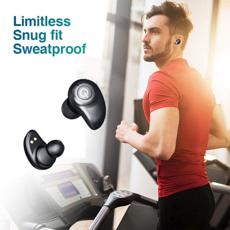 Wireless Earbuds for Android iPhone Bluetooth 5.0 Headphones with Mic 72 Hours Cycle Playtime Auto Pairing 3D Stereo Sound Cordless Wireless Earbuds Headset Earphones (Black)