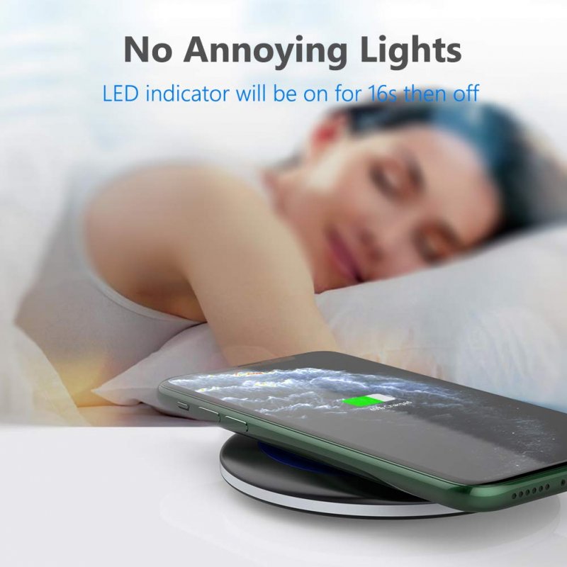 Yootech Wireless Charger Qi-Certified 10W Max Fast Wireless Charging Compatible with iPhone 11/11 Pro/11 Pro Max/XS MAX/XR/XS/8Plus, Galaxy Note 10/Note 10 Plus/S10/S10 Plus/S10E(No AC Adapter)