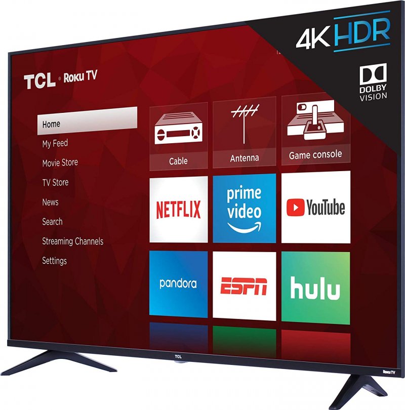 TCL 49S517 49-Inch 4K Ultra HD Roku Smart LED TV (2018 Model)